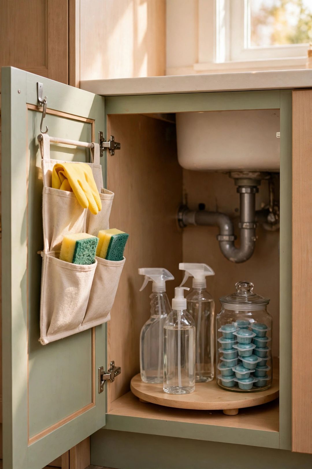 How to Organize Under the Kitchen Sink (Without It Becoming a Swamp)