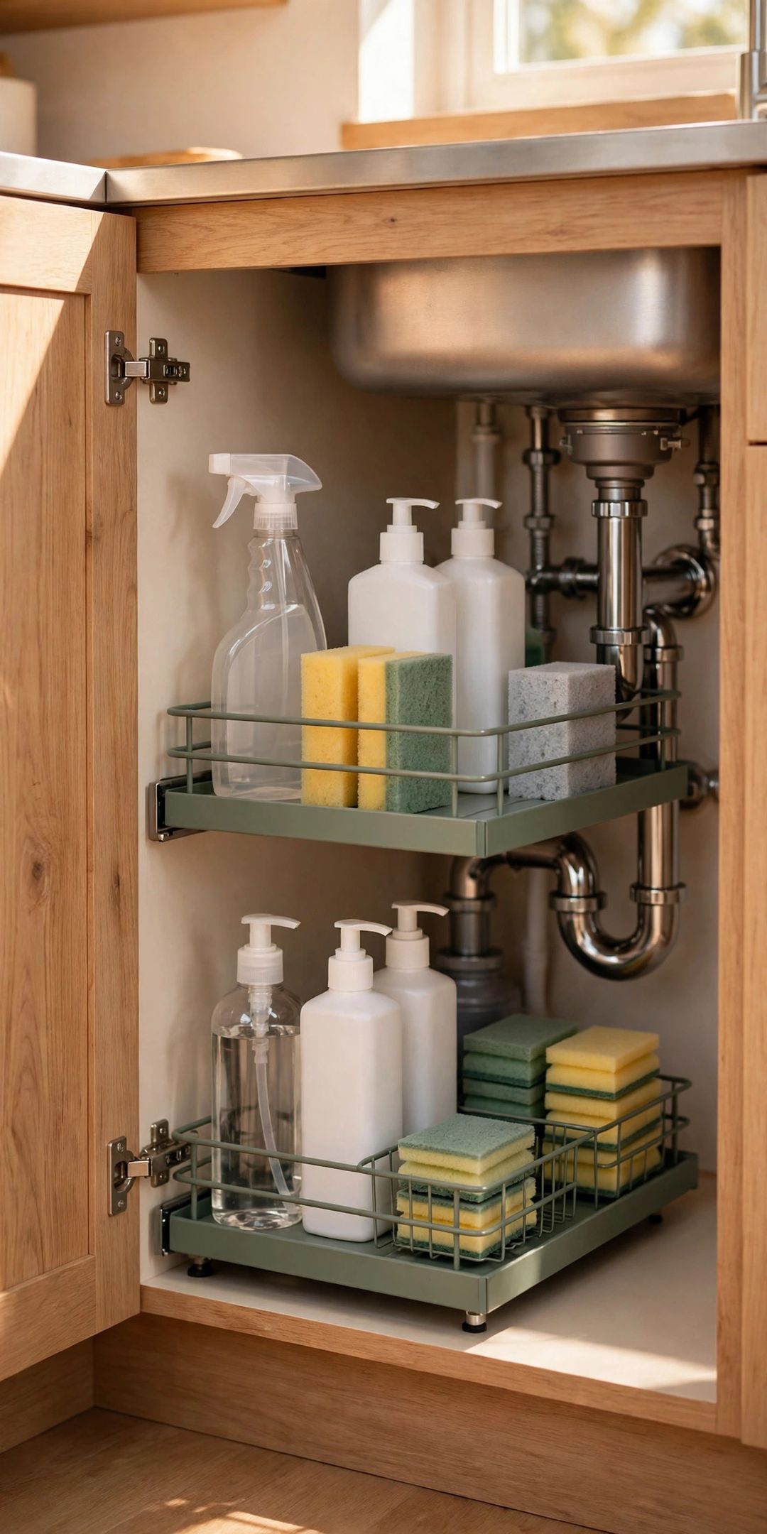 How to Organize Under the Kitchen Sink (Without It Becoming a Swamp)