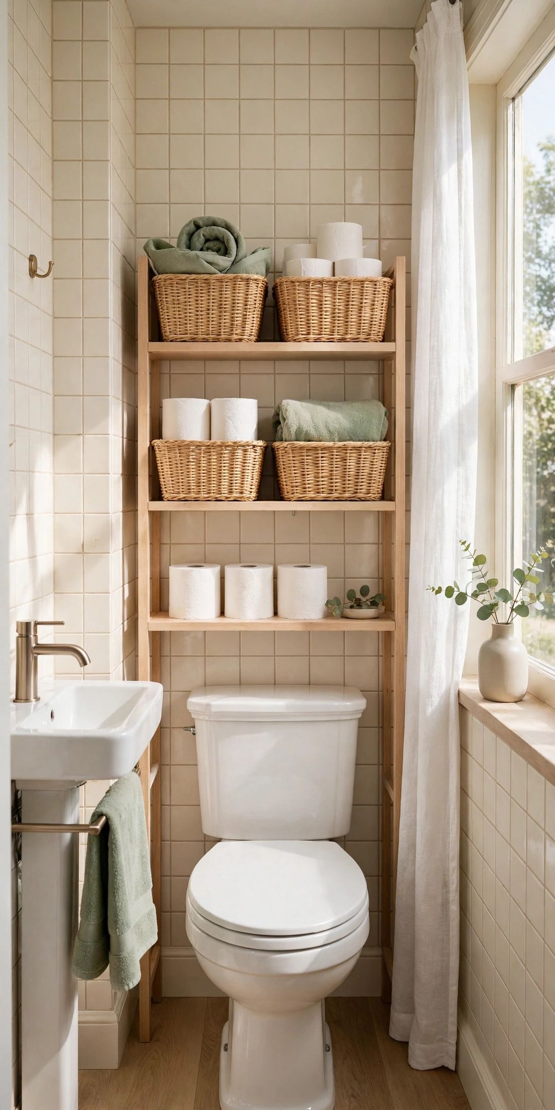 Powder Room Storage: 9 Ideas for the Tiniest Half-Bath
