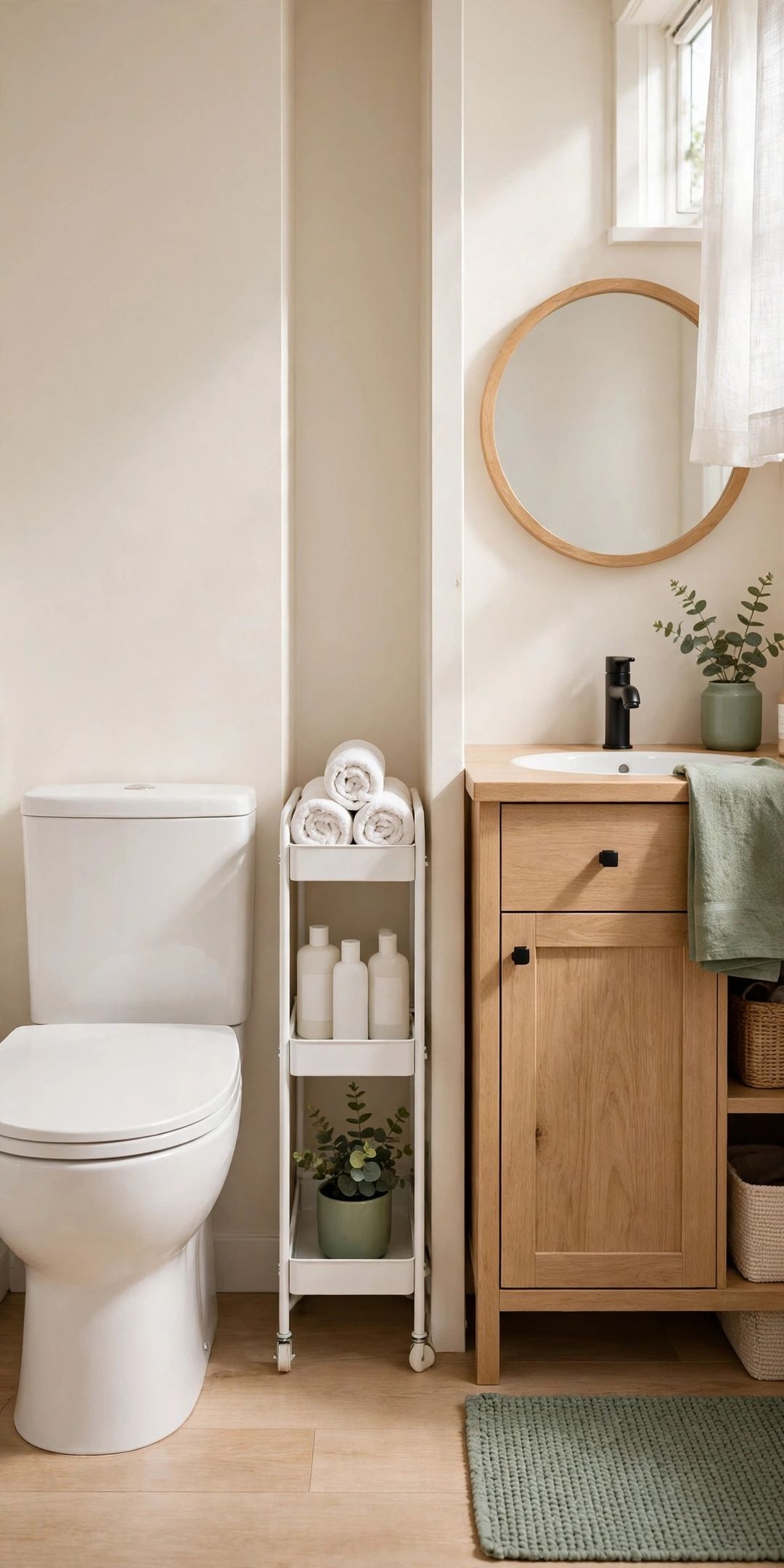 10 Slim Rolling Cart Ideas for the Bathroom Gap You Ignore