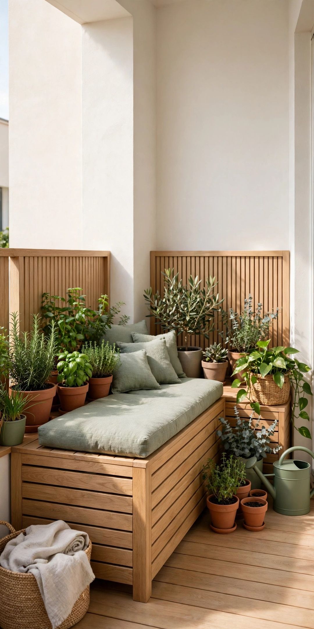 13 Small Balcony & Patio Storage Ideas (Weatherproof Included)