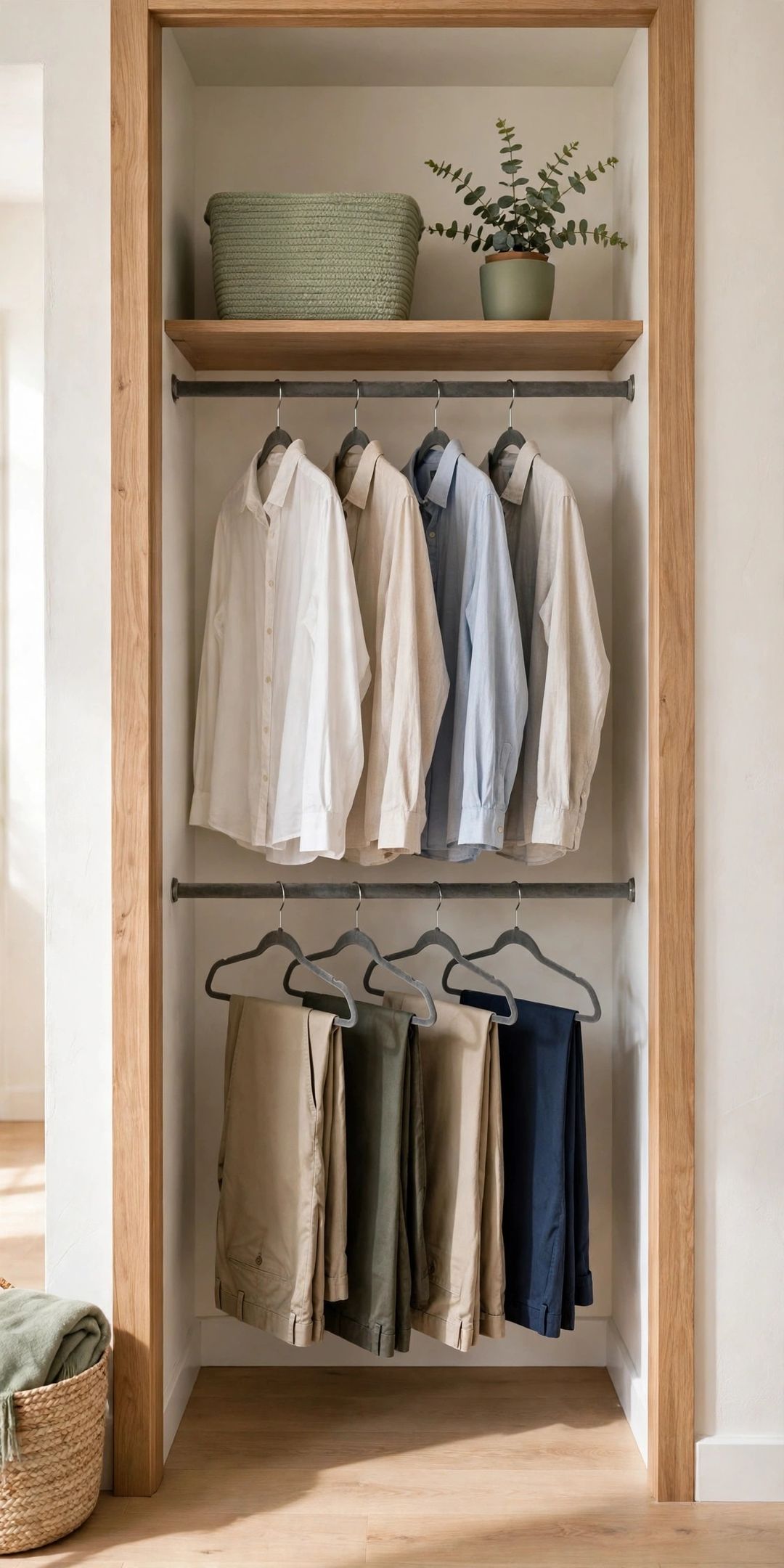 19 Small Closet Ideas That Double Your Hanging Space