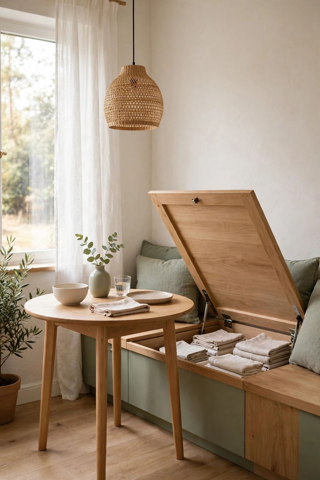 12 Small Dining Area Storage Ideas: Buffets, Benches & Wall Rails