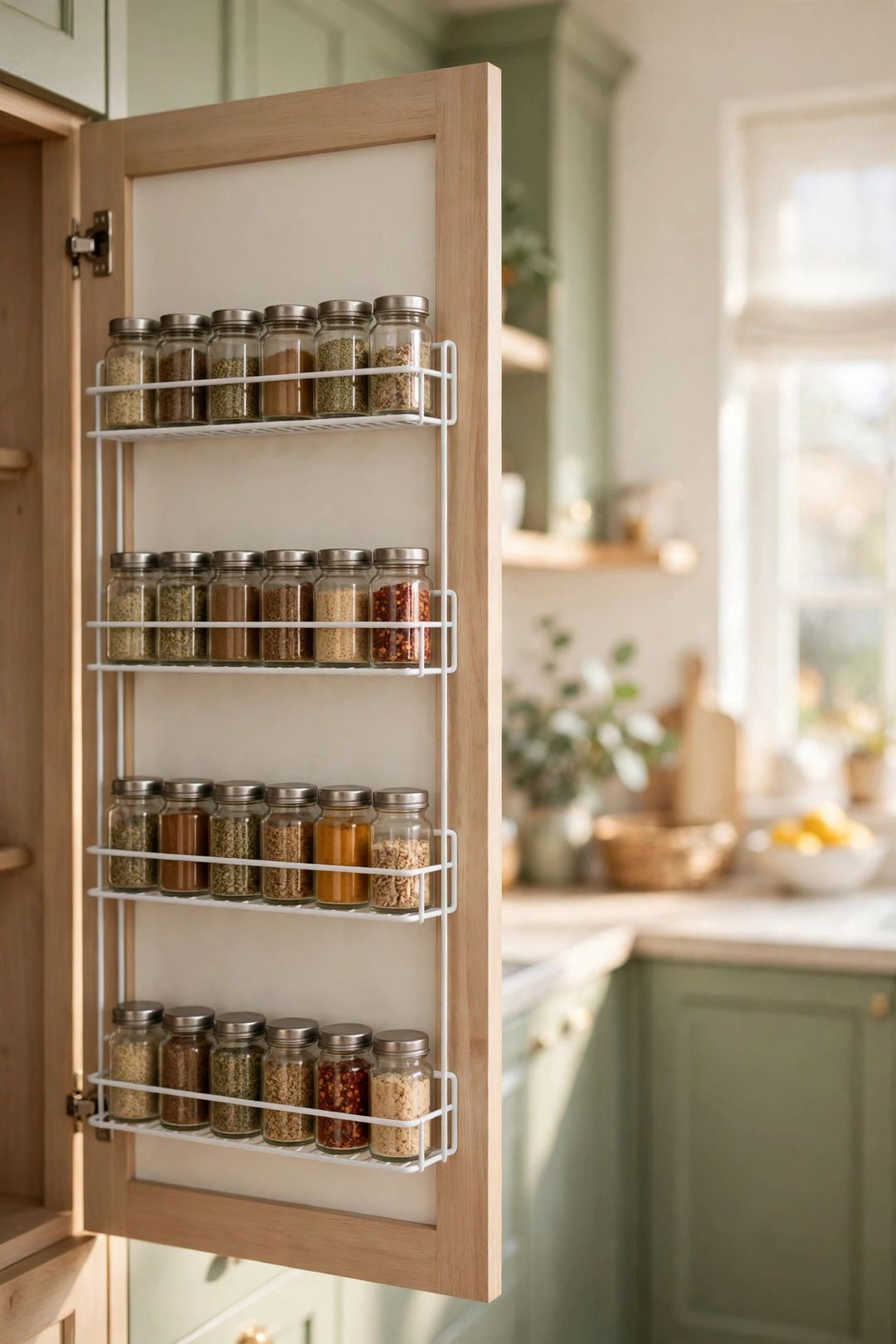 13 Spice Storage Ideas for Small Kitchens (Drawers, Doors & Walls)