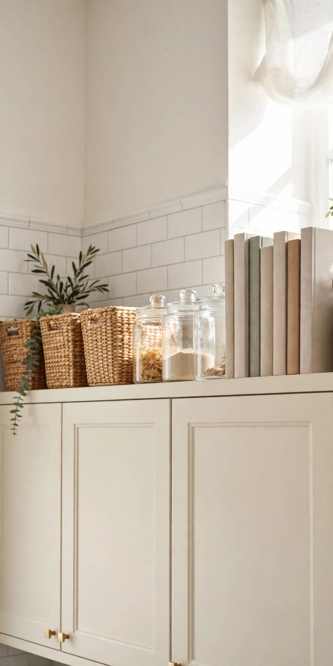 The Space Above Your Cabinets: 9 Storage & Styling Rules