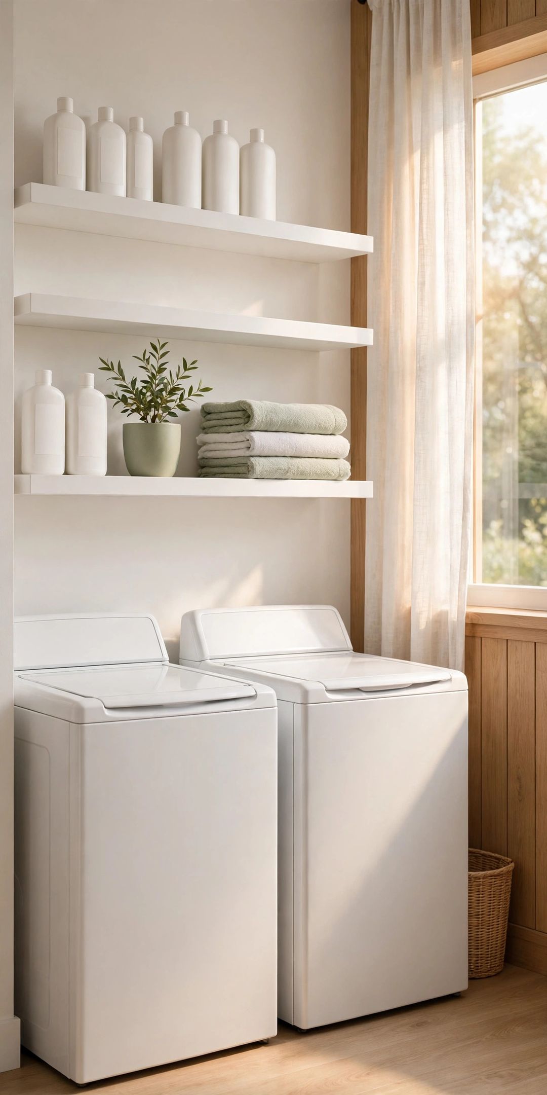 11 Over-the-Washer Storage Ideas for the Dead Shelf Space Above Machines
