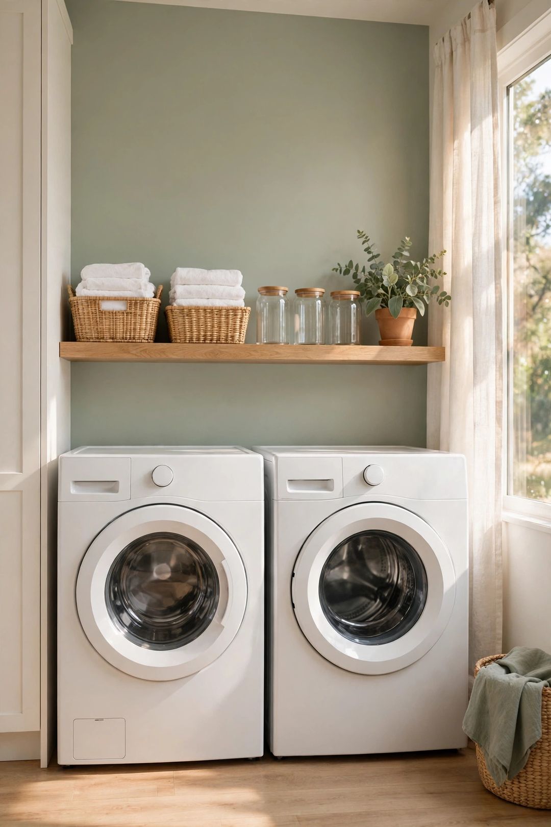 11 Over-the-Washer Storage Ideas for the Dead Shelf Space Above Machines