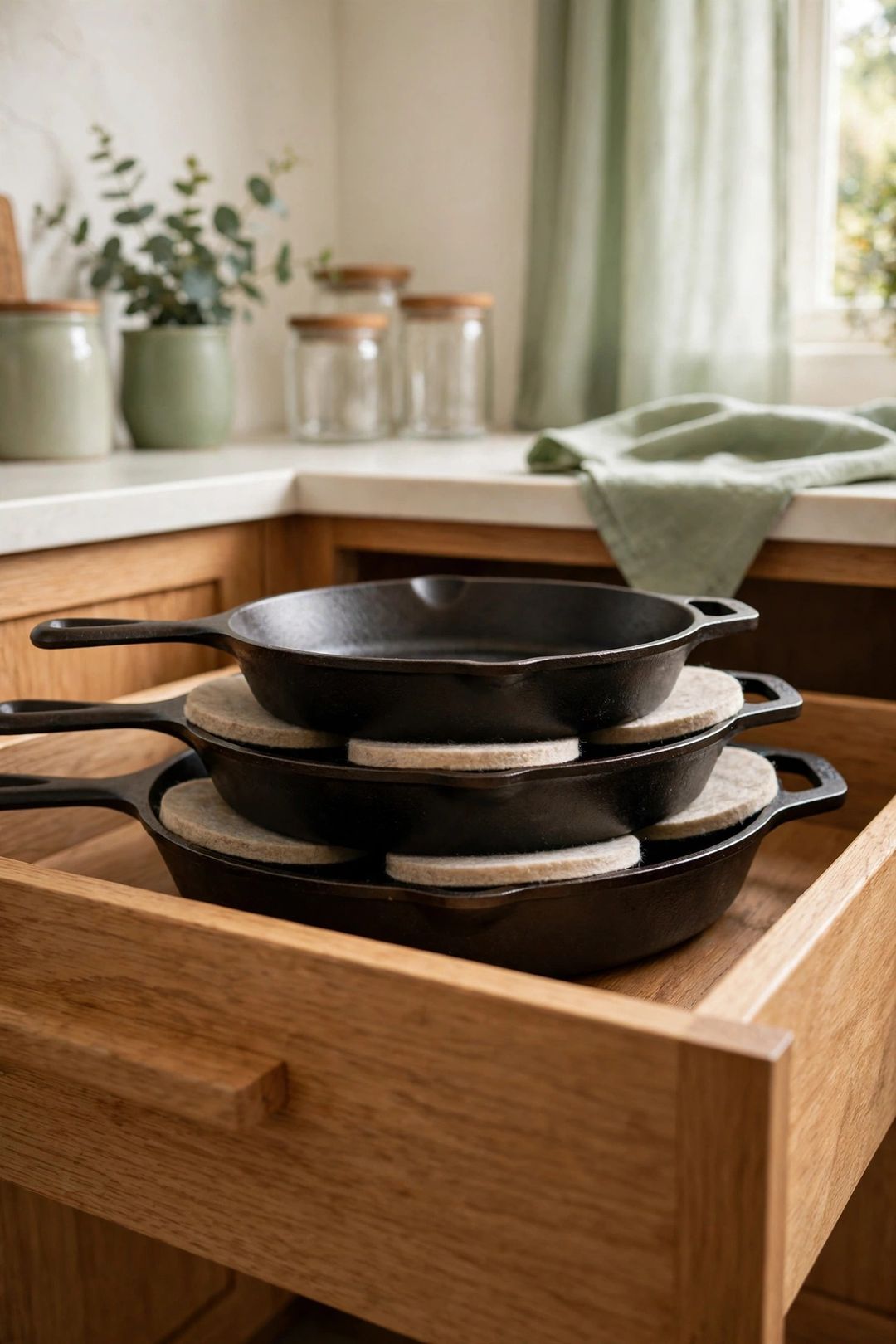 8 Ways to Store Cast Iron Without Wrecking Your Cabinets
