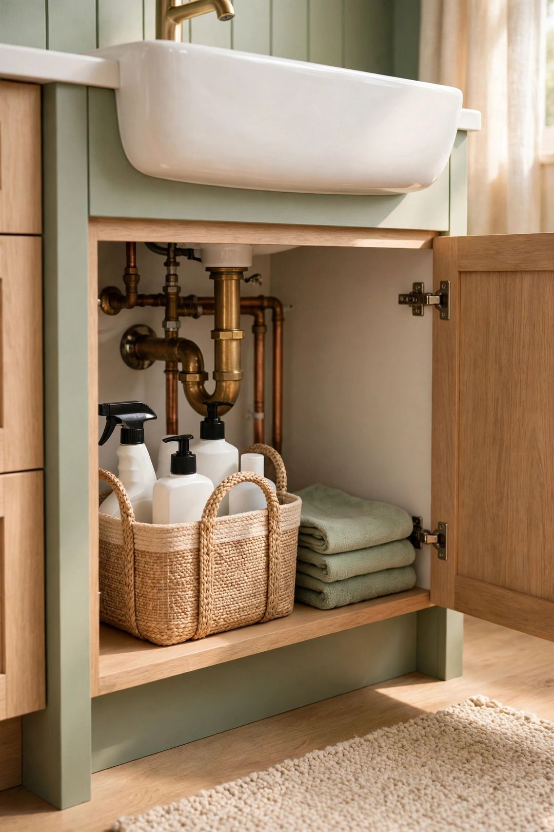 10 Ways to Store Cleaning Supplies Safely in a Small Bathroom