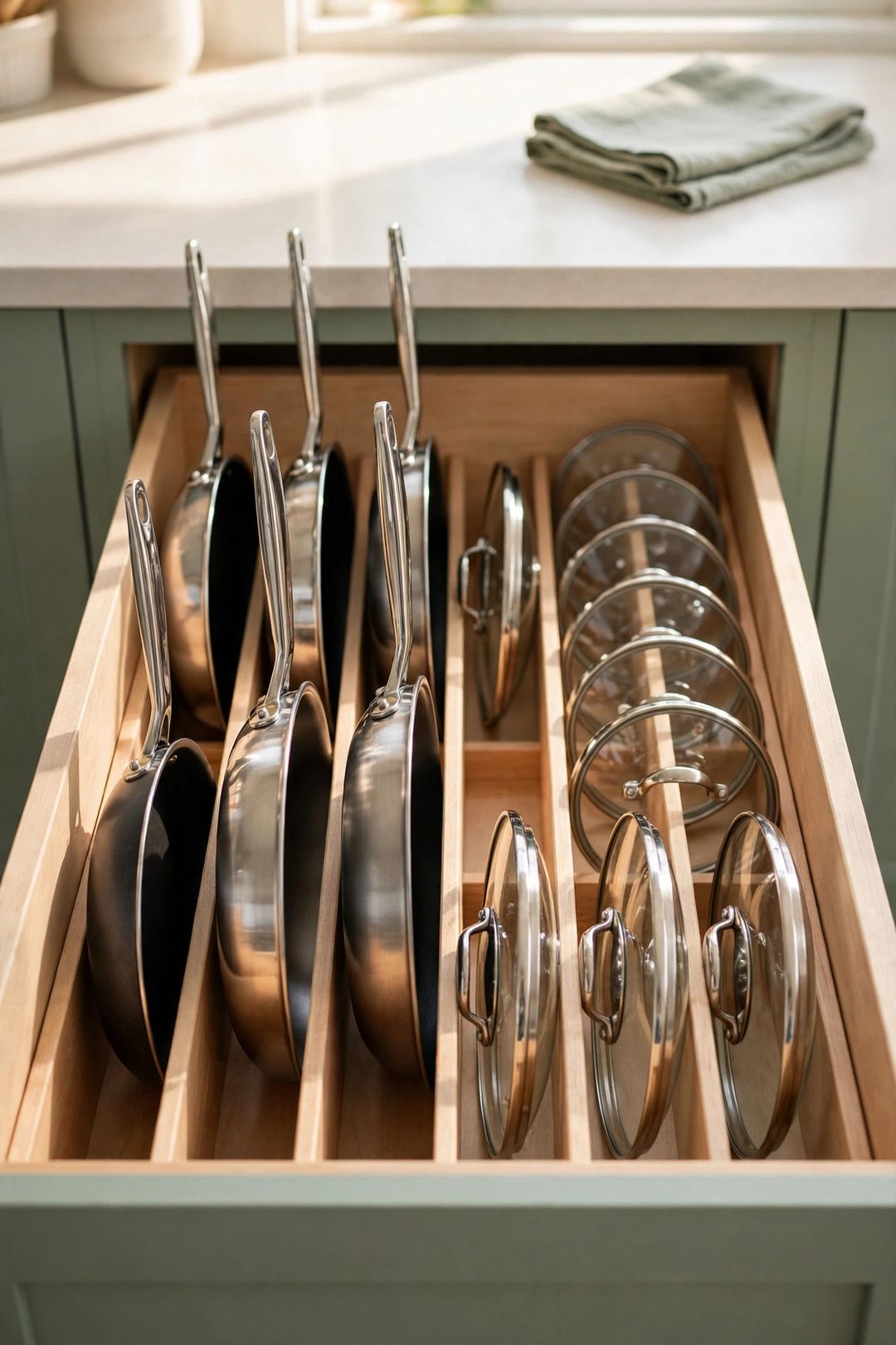15 Ways to Store Pots and Pans When You Have Two Cabinets