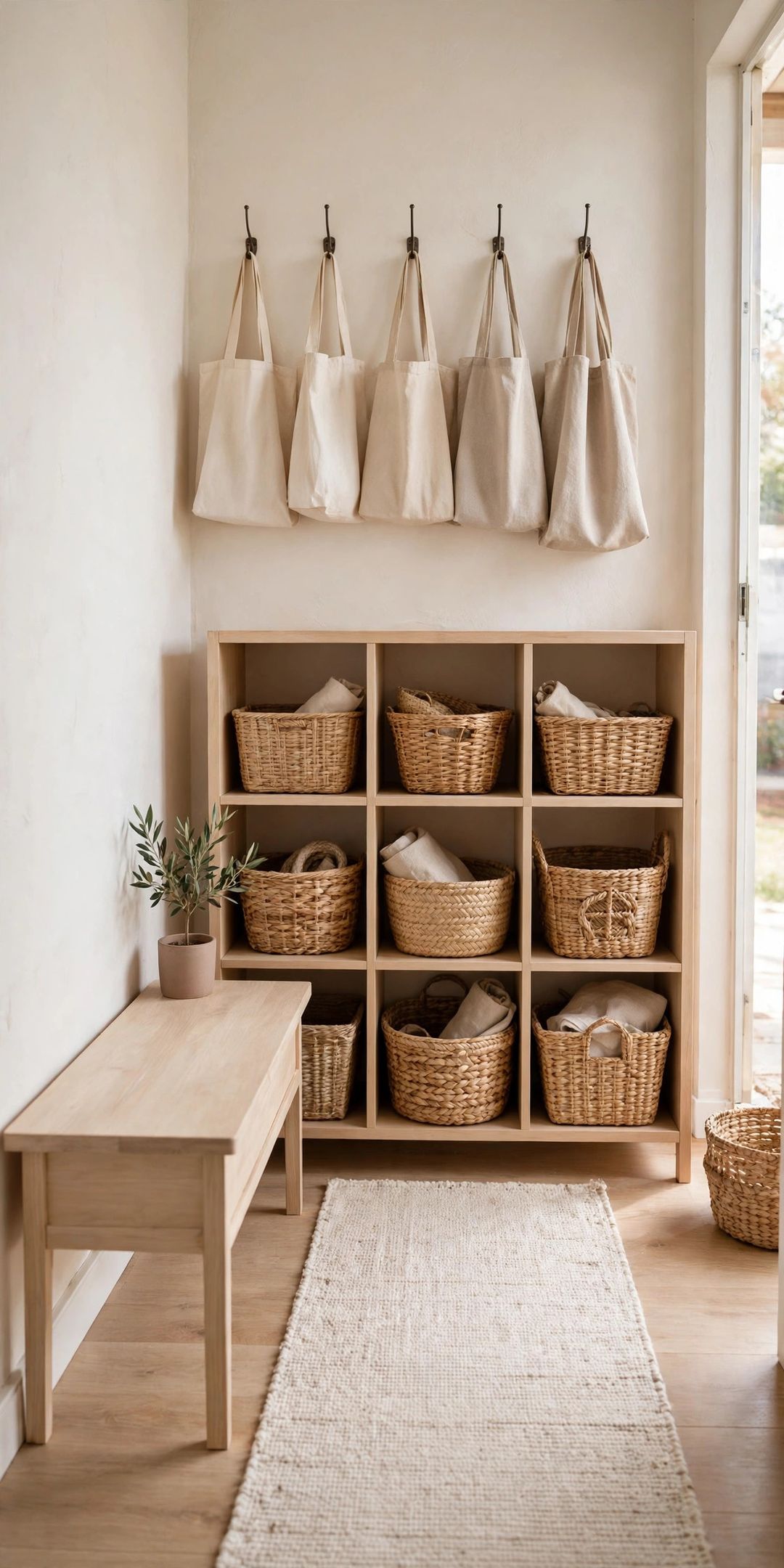 19 Tiny Entryway Storage Ideas for Homes With No Mudroom