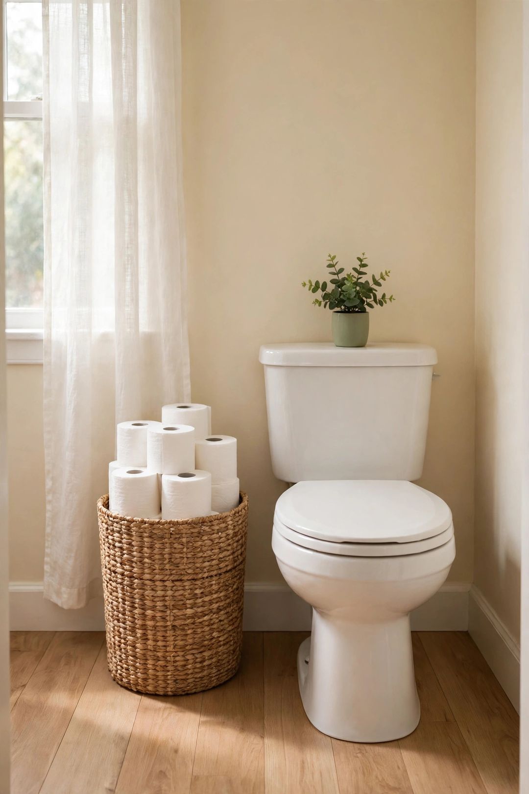 11 Toilet Paper Storage Ideas for Bathrooms With Zero Cabinets