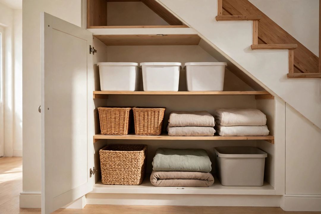 11 Under-Stairs Storage Ideas: Drawers, Doors & the Dead Triangle