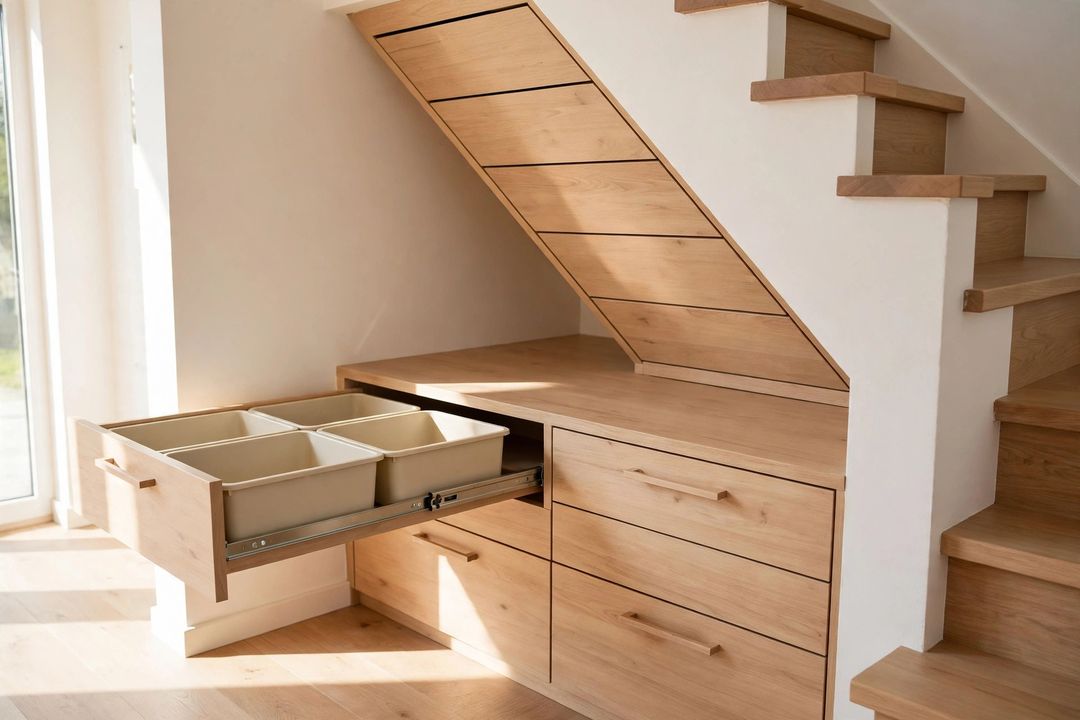 11 Under-Stairs Storage Ideas: Drawers, Doors & the Dead Triangle