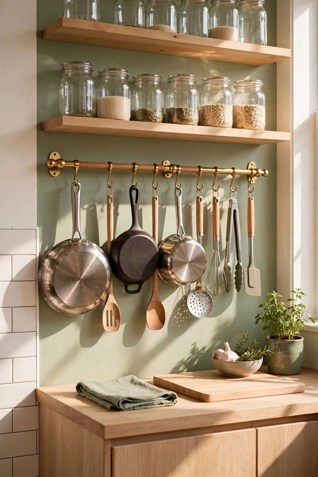 11 Vertical Storage Ideas for Kitchens With No Wall Space to Spare