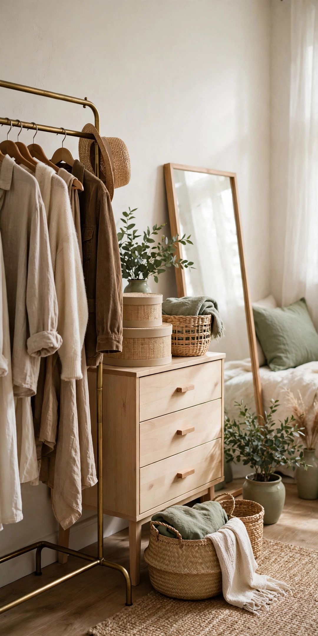 No Closet? 13 Wardrobe Organization Ideas Using a Freestanding Rack