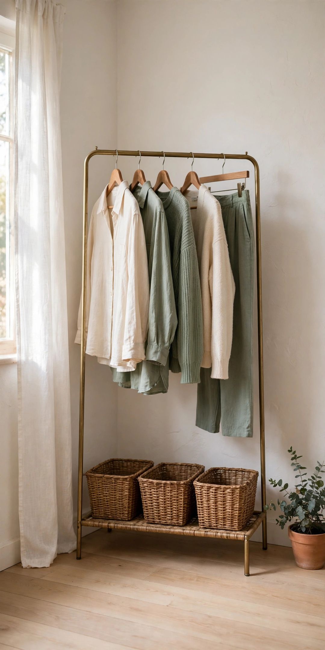 No Closet? 13 Wardrobe Organization Ideas Using a Freestanding Rack