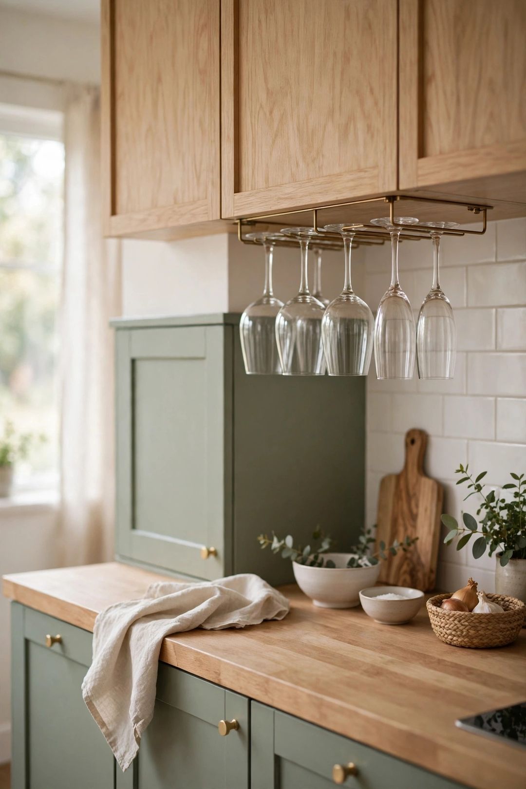 9 Wine & Stemware Storage Ideas for Cabinets With No Room